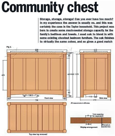 Blanket Chest Plans • WoodArchivist