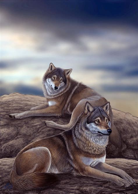 Wolf Mates by Ferluner on DeviantArt