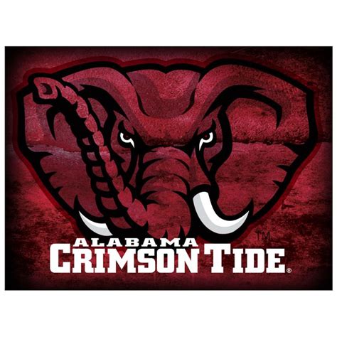 Alabama Crimson Tide Mascot Football Poster