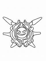 Download Cloyster Grinning Coloring Page Wallpaper  Wallpaperscom sketch template