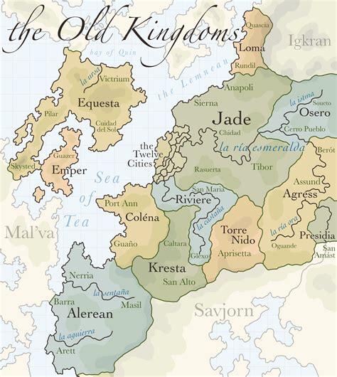 Map of 'the Old Kingdoms' for my book. Thoughts? : r/mapmaking