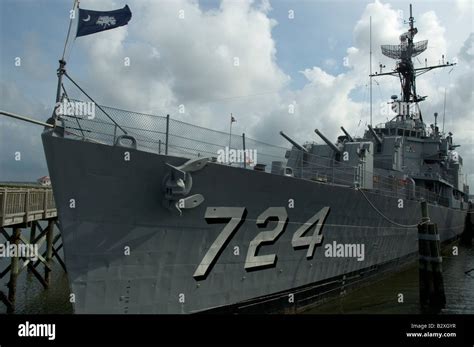 The USS Laffey Destroyer on display at the Patriots Point Naval Museum at Charleston SC Stock ...