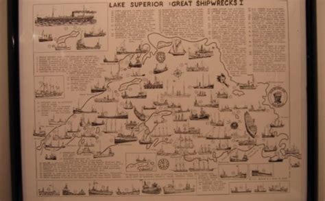 Lake Huron shipwrecks Map - Laurentian Great Lakes