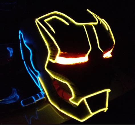 Helmet Lights - How to light up your helmet like Tron