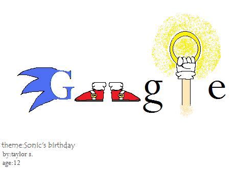 Google doodle - sonic by shadamyfangirl905 on DeviantArt