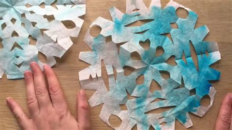 EASY DIY Coffee Filter Snowflakes - YouTube