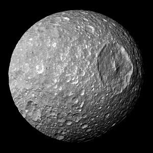 Mimas (satellite) - Vikidia, l’encyclopédie des 8-13 ans