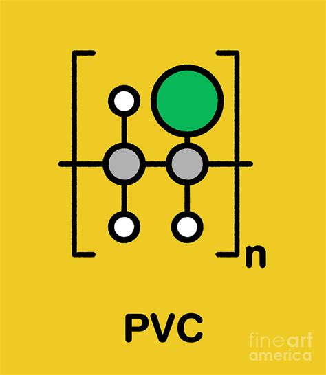 Polyvinyl Chloride Polymer Chemical Structure Photograph by Molekuul/science Photo Library