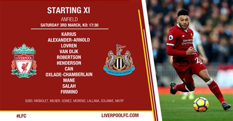 Premier League starting XI's: Liverpool vs Newcastle - ITV News