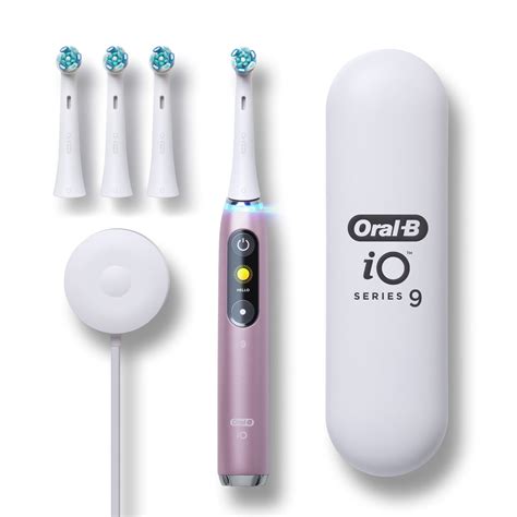 Oral-B iO Series 9 Electric Toothbrush with 4 Brush Heads, Rose Quartz - Walmart.com