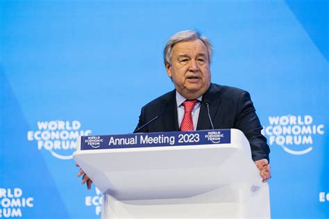 Davos 2023: Special Address by António Guterres, United Nations ...