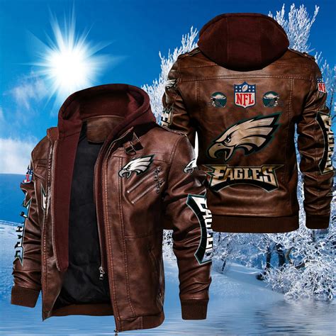 PHILADELPHIA EAGLES LEATHER JACKET IG47 – Nflusa.com