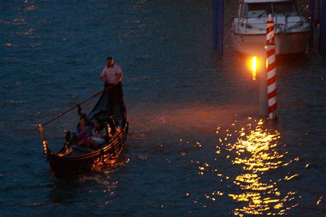 Gondola Ride on Grand Canal at Night Photograph by Michael Henderson ...