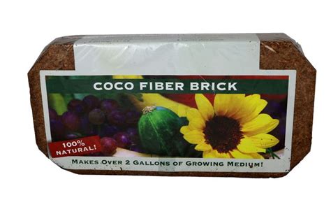 Coco Fiber Brick - Compressed 650 Gram Coir Brick | Composting toilets ...