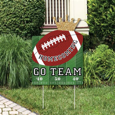 Big Dot of Happiness Homecoming - Party Decorations - Football Themed Welcome Yard Sign | Michaels