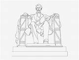 Lincoln Memorial Coloring Statue Pages Drawing Getdrawings Sketch  sketch template