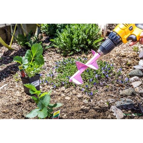 Power Planter USA 3-Inch Diameter Bulb Auger with 6-Inch Digging Depth, Welded Steel ...