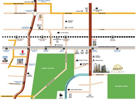 Avant Hillway Location Map | Goregaon East, Mumbai