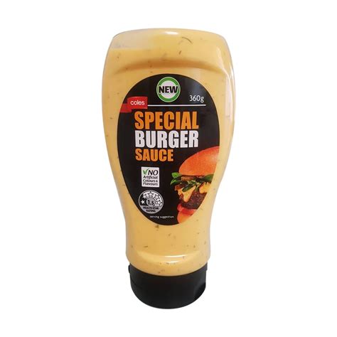 Coles Special Burger Sauce 360g – Gluten Free Products of Australia