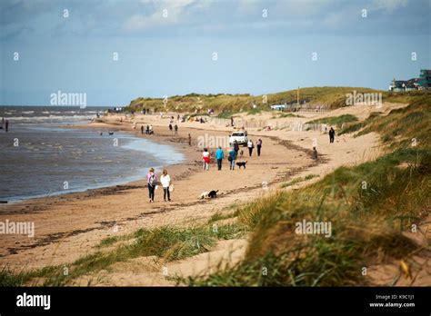 Crosby beach part of the crosby coastal park liverpool Stock Photo - Alamy