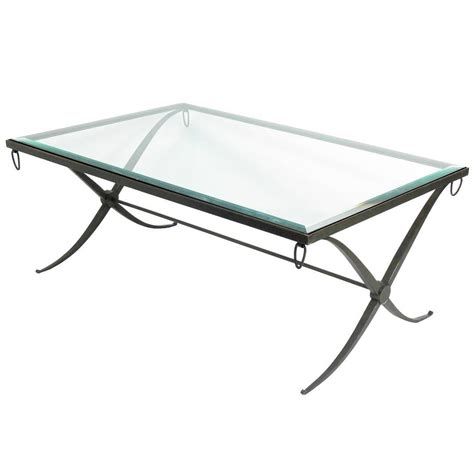 Curvaceous X-Base Bronze Coffee Table For Sale at 1stDibs