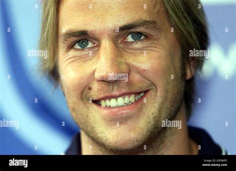 Leicester City's new signing, goalkeeper Ian Walker, is unveiled at a press conference at the ...