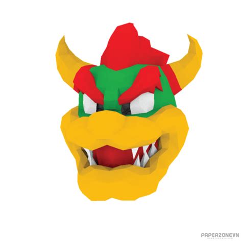 Head Wearable Bowser mask | Paperzone VN