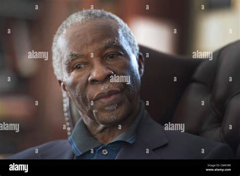 JOHANNESBURG, SOUTH AFRICA: Former South African president Thabo MBeki ...