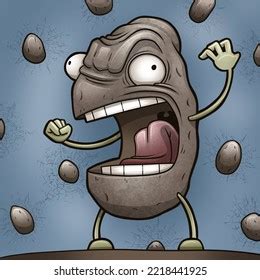 Screaming Potato Man Cartoon Illustration Stock Illustration 2218441925 | Shutterstock