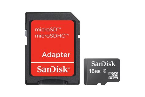 SANDISK MK MICRO SDHC 16GB + SD ADAPTER - Foto Metro