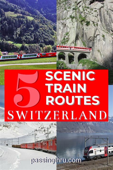 Switzerland Scenic Rail Map