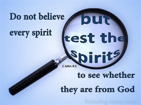 Testing The Spirits | JC’S MANIFESTO