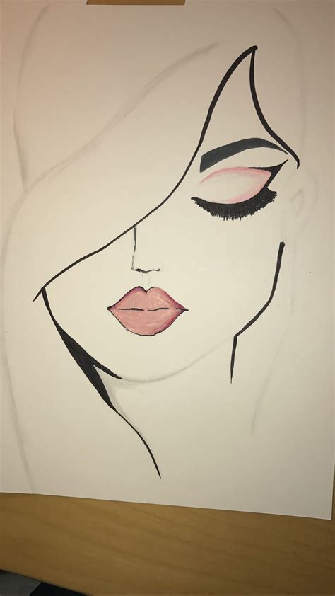 It was very easy to draw , but the lips are easy to mess up on. | Pencil art drawings, Drawings ...