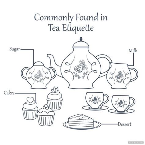 Tea Etiquette Printable - Gridgit.com