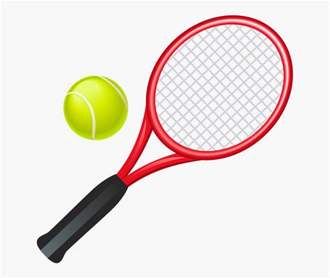 Clipart Family Tennis - Cartoon Tennis Racket And Ball , Free Transparent Clipart - ClipartKey