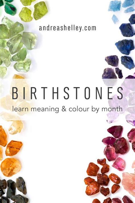 Birthstones: Learn Meaning & Colour by Month - Andrea Shelley Designs