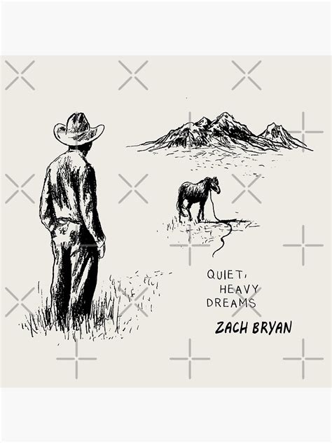 "Zach Bryan Quiet, Heavy Dreams" Sticker for Sale by SkyAfterDusk | Redbubble