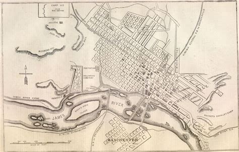 Richmond Map 1862 | Richmond map, Map, Richmond