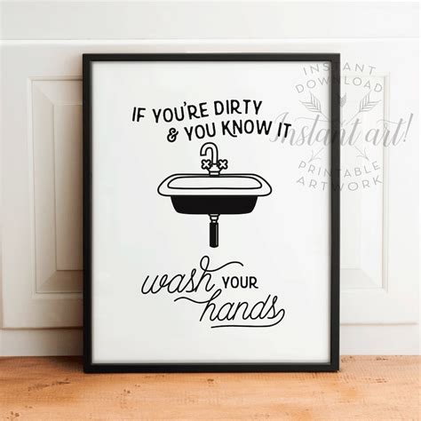 Funny Bathroom Art PRINTABLE Art Bathroom Wall Decor If You - Etsy