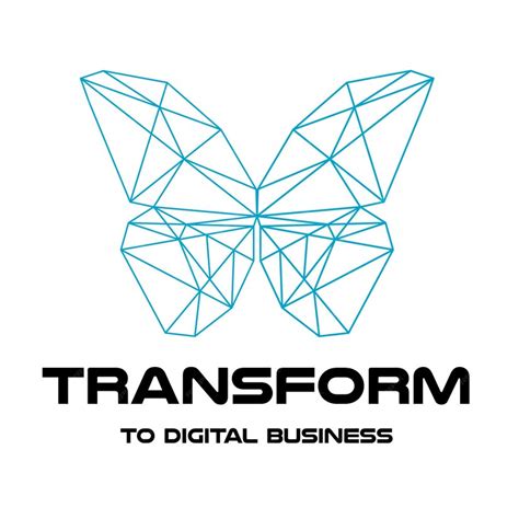 Premium Vector | Digital transformation logo design polygonal color ...