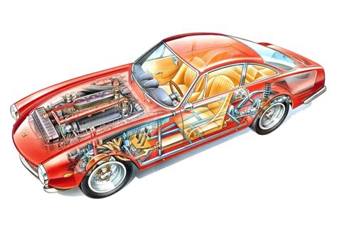 Cars Cutaway Drawings in High quality