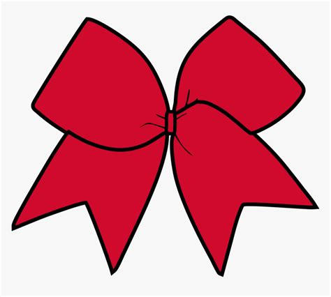 Red Cheer Bow Clipart, HD Png Download , Transparent Png Image - PNGitem