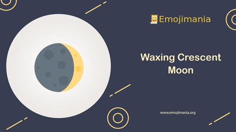 🌒 Meaning | Waxing Crescent Moon Emoji | Copy and Paste