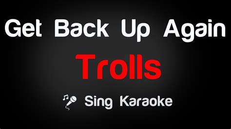 Trolls - Get Back Up Again Karaoke Lyrics Chords - Chordify