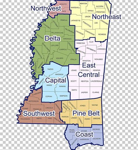 Mississippi Delta Map