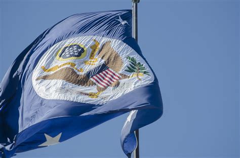 Big blue flag | Flag of the U.S. Department of State flies o… | Flickr