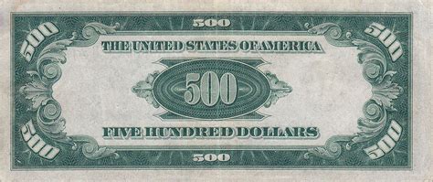 File:500 USD note; series of 1934; reverse.jpg - Wikipedia