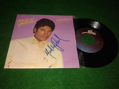 popsike.com - Michael Jackson THRILLER - MADE IN PORTUGAL 7/45 SINGLE 1982 RARE SIGNED - MINT ...