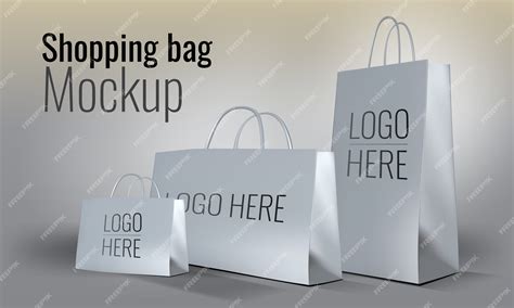 Premium Vector | Shopping bag mockup