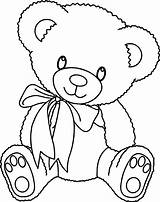 Cute Teddy Bear Coloring Pages sketch template
